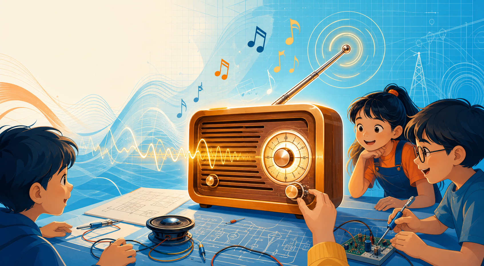 Chiếc radio biết hát: bài học công nghệ giúp trẻ hiểu sóng vô hình