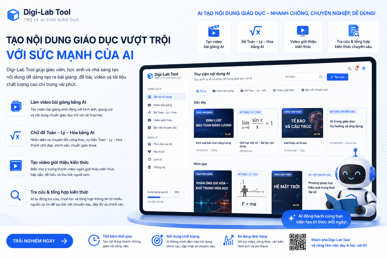 Ảnh bìa: Digi-Lab Tool — trợ lý AI cho giáo dục